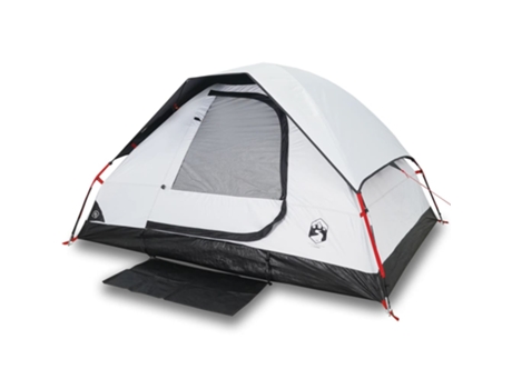 vidaXL Tienda de campaña iglú 2 personas tela opaca impermeable blanco