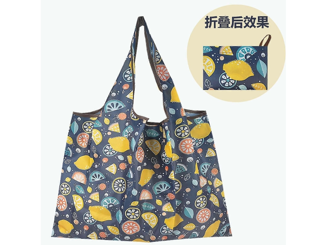 Bolsa de compras grande reutilizable, bolso de hombro para mujer con bolsillo, soporta hasta 22,7 kg (50 lb), plegable, ecológico y lavable.
