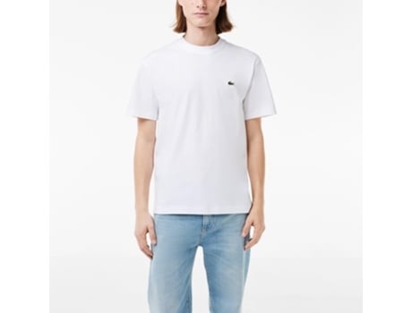Camiseta de Hombre LACOSTE Sapatos Tecido Blanco (M)