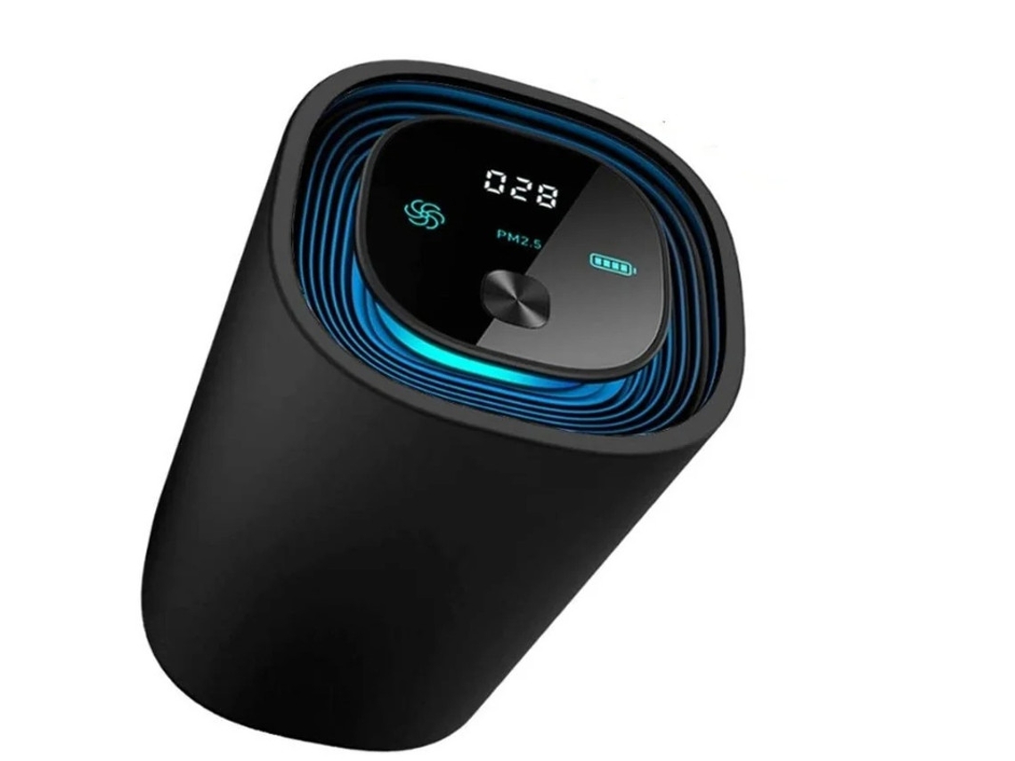 Purificador UV inteligente inalámbrico Bestvite negro: elimina el 99,9% de los virus