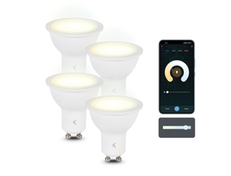 Bombillas Inteligentes KSIX Smartled Gu10 5.5W Rgb (4 unidades)