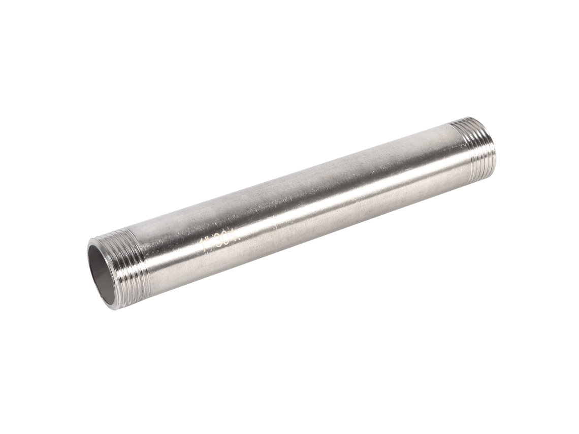Adaptador de tubo em aço inoxidável 304, conector fêmea x fêmea com rosca, 1''