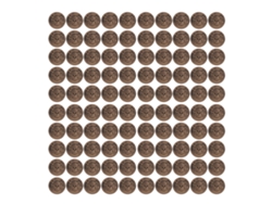 2026-100 Piezas Monedas Del Tesoro Set Simulación Alta Detalle Juguete Plástico Para Juegos De Mesa Decoración Fiesta Monedas Piratas Bronce Antiguo