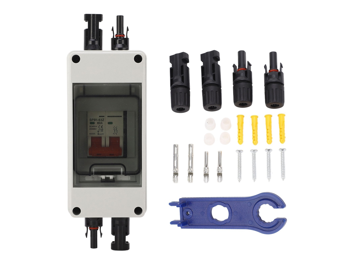 2026velora-interruptor De Desconexión Solar Mini Disyuntor Con Caja Ip65 Distribución Pv Dc500v 63a