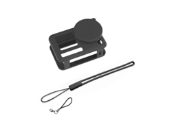 Funda Protectora De Silicona Para Dji Action 6, Suave Y Resistente A Caídas, Con Cordón (negro) Czhhmart