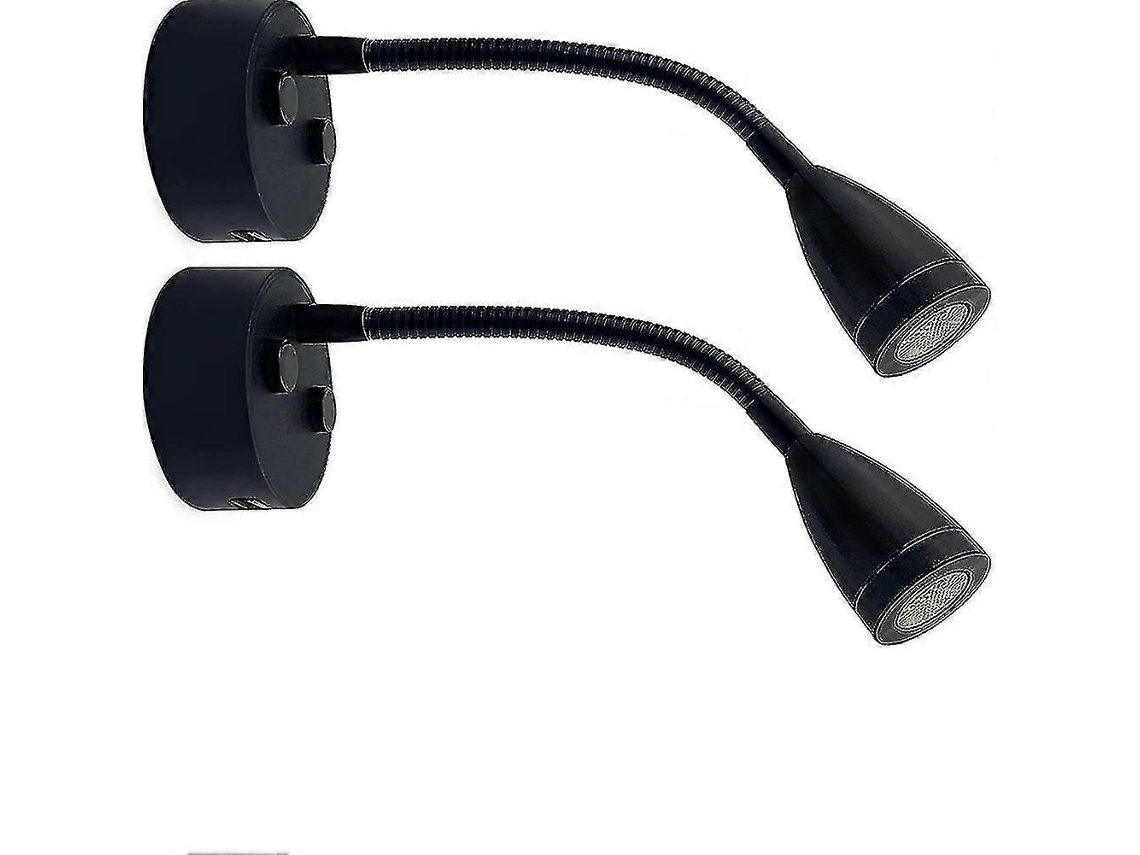 Luz de lectura LED ajustable de 12 V y 24 V con cargador USB para autocaravanas, caravanas y remolques Nostalgia88