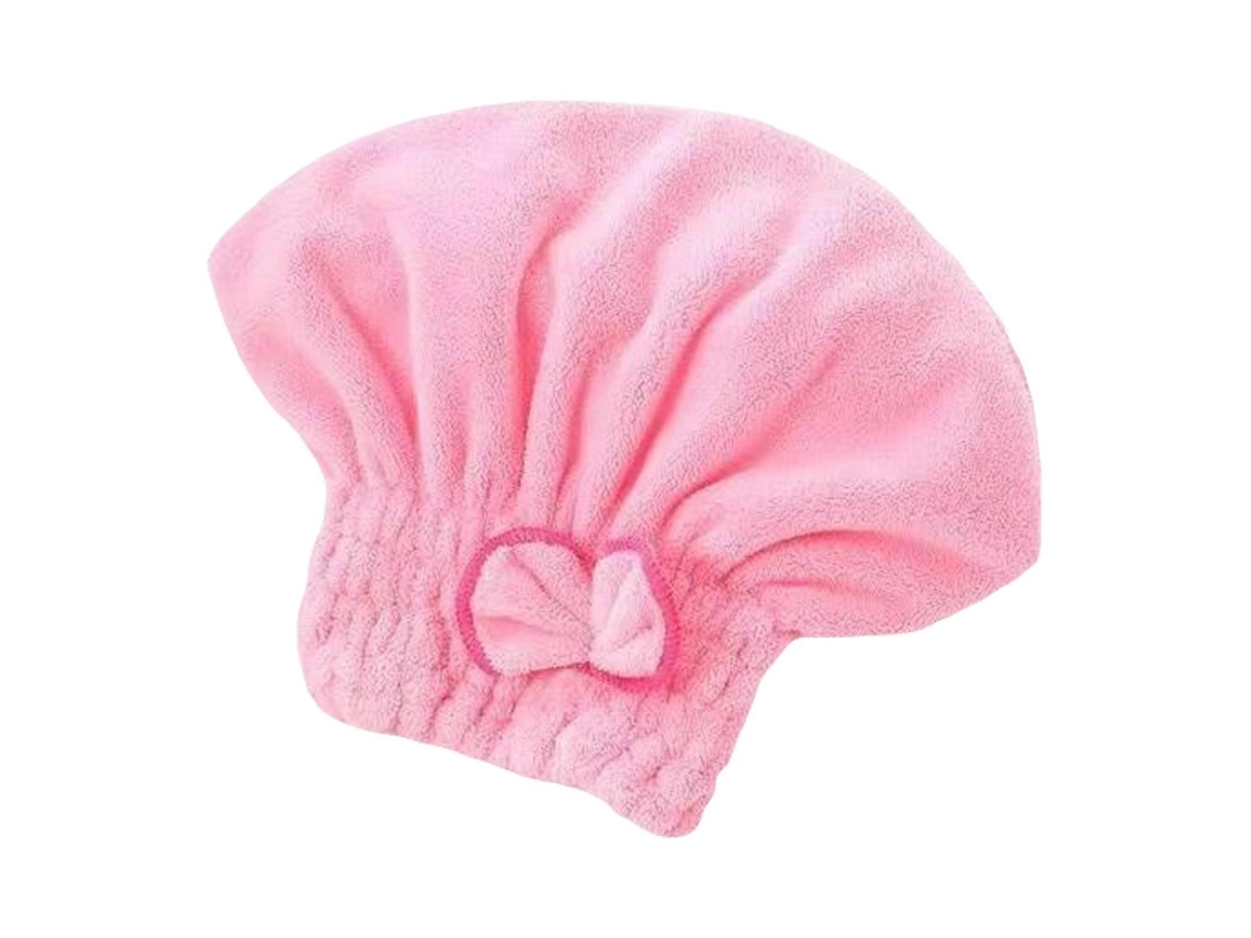 Toalla de terciopelo coral, superabsorbente con lazo, de secado rápido, ideal para cabello mojado, accesorio de baño amarillo. Rosewell