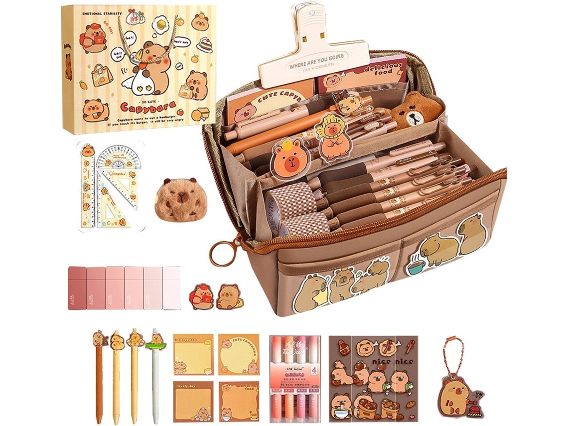 Estuche Lápices Para Escolar Forma Diseño Moderno Calidad Buena