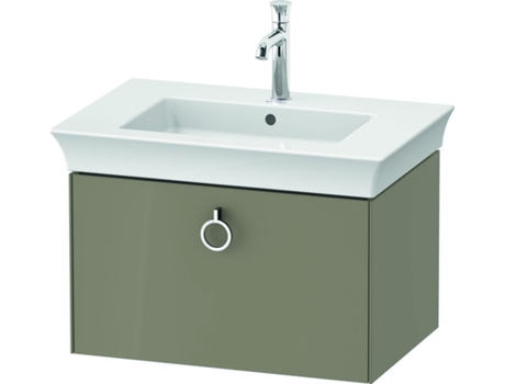 DURAVIT Tulip blanco, mueble de lavabo colgado en la pared, ancho 684 x fondo 458mm, con 1x extraíble, con tirador, WT42510