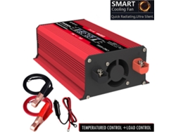 Inversor de onda sinusoidal modificada 300w 12v a 220v con USB Rojo Negro