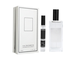 Kit de perfume para mujer de 50 ml + 12 ml con fragancia de larga duración y diseño elegante.