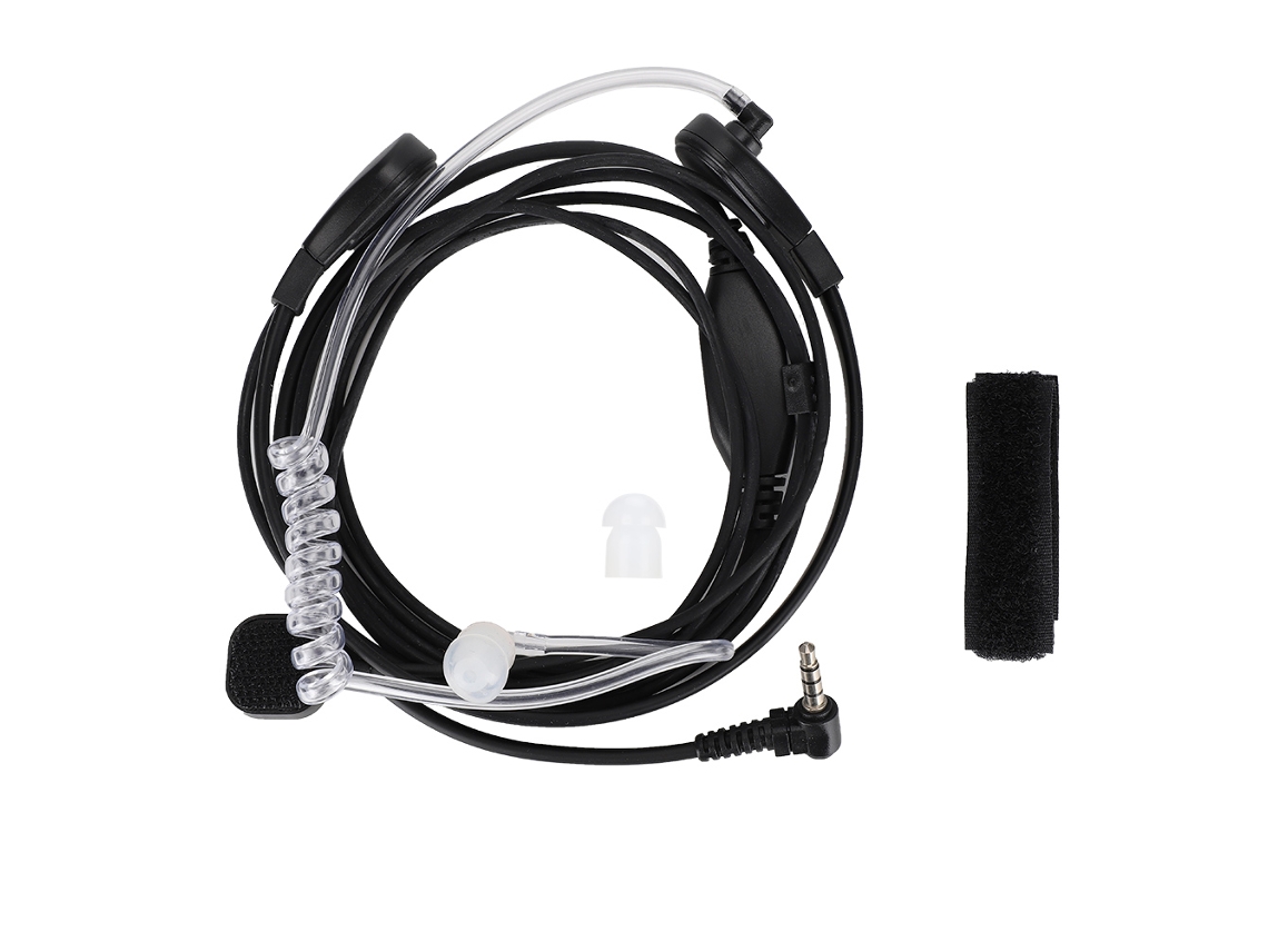 Auriculares CHABERLU con tubo acústico y micrófono, 3,5 mm y 1 pin para radio bidireccional