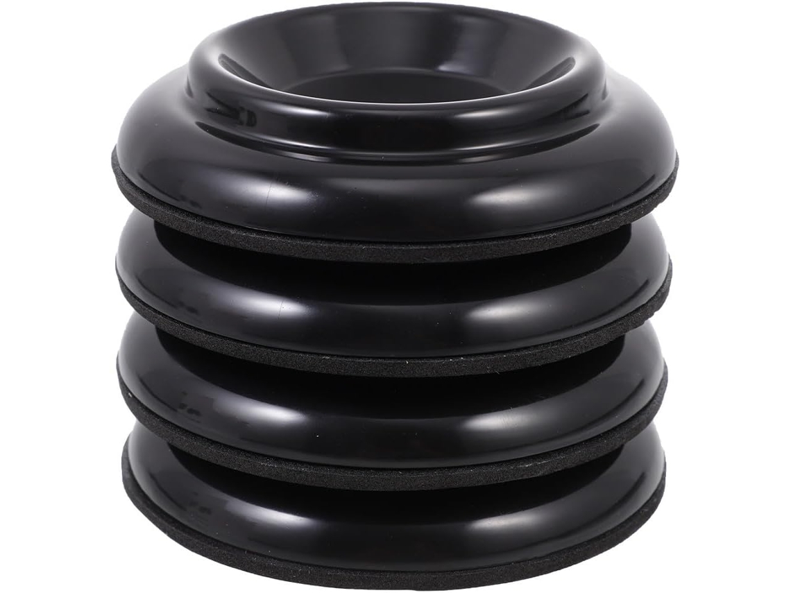 4 Almohadillas Pies Piano Piezas Negras Abs Antideslizantes