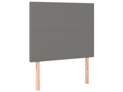 Cabecero gris oscuro 80x5x118/128 cm Tejido exclusivo Maison
