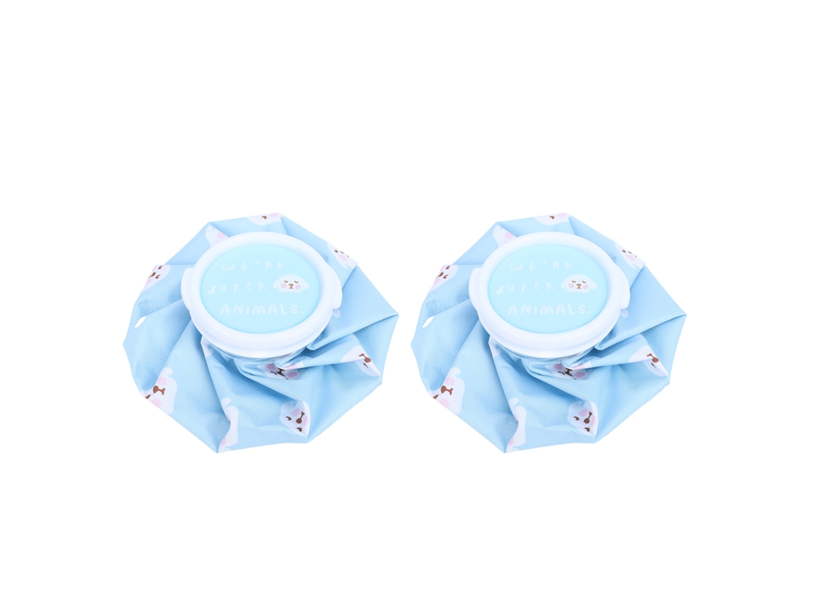 2026-2pcs Bolsa De Gelo De Tela Cute Cartoon Para Compressas Frias E Quentes Multifuncional Pequena Para Inchaço Dor De Cabeça Azul