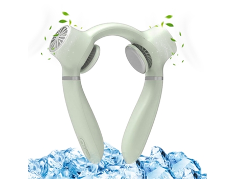 Ventilador ELKUAIE Recargable ligero portátil personal del aire acondicionado del cuello de 4000 Mah