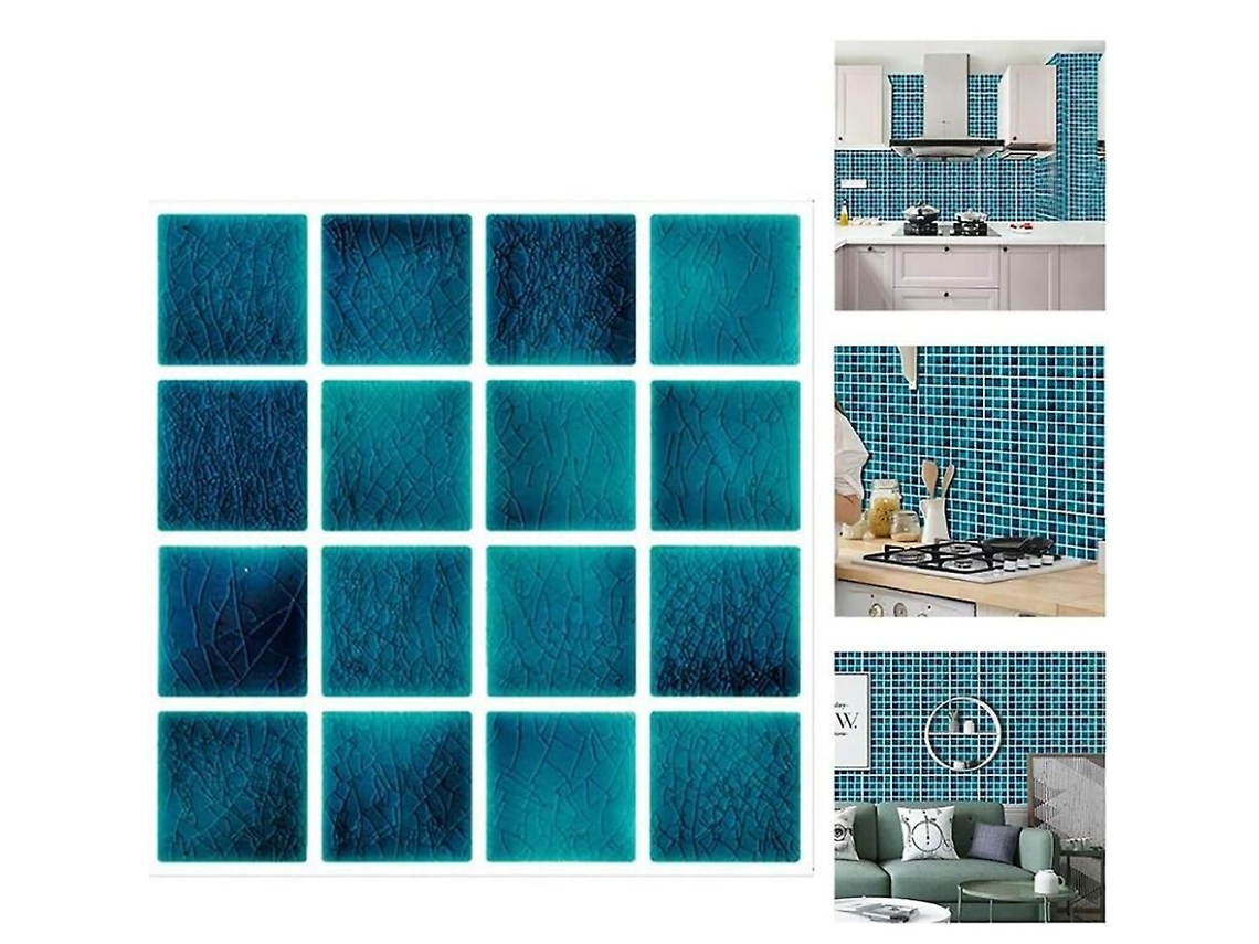Rebe-calcomanías De Azulejos Impermeables Autoadhesivas Para Baño Y Cocina, 30 Piezas 10x10cm Decoración Resistente Al Agua Y Aceite