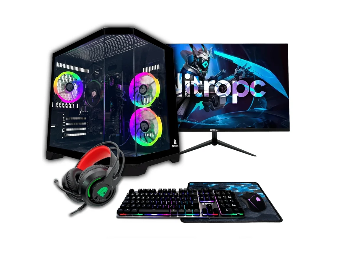 Desktop Gaming NITROPC Pack Bronze (AMD Ryzen 5 5655G - AMD Radeon Graphics - RAM: 16 GB - 512 GB SSD)