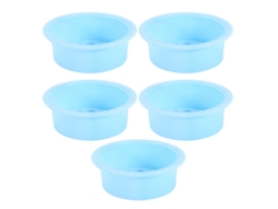 Lavabo redondo de silicona flexible, multiusos, no tóxico, seguro para cocina y baño (1 unidad)