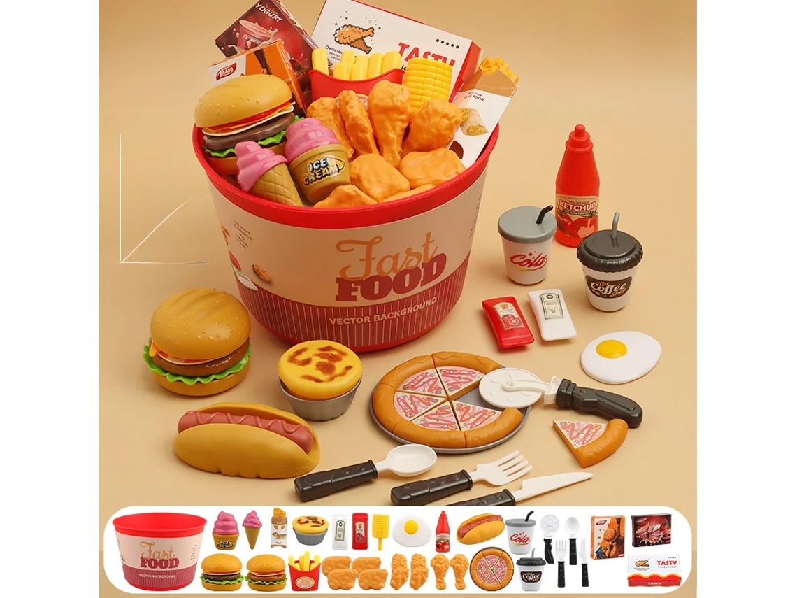 Juego de cocina infantil de 60 piezas Mdug