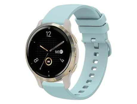 Correa para Garmin Venu 2s 18mm zafiro verde Color sólido correa de reloj de silicona suave VENISYMLIS