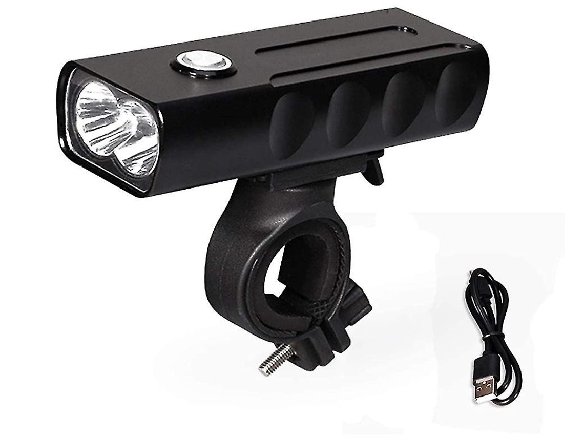 Conjunto Luz Bicicleta 1000lumens Ipx8 Usb Recargable Negro Yizhood