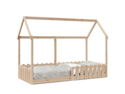 Cama Infantil Forma Casita 90x190 Cm Madera Maciza De Pino Dkd Home Decor