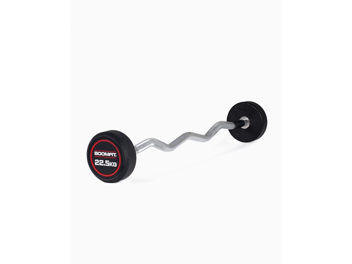 Barra de pesas fija Boomfit en forma de Z de 22,5 kg