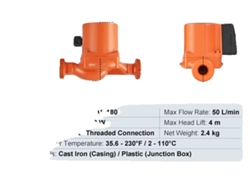 Bomba de recirculación de agua, funcionamiento silencioso, caudal ajustable, LPS25-4S-180 50 LPM