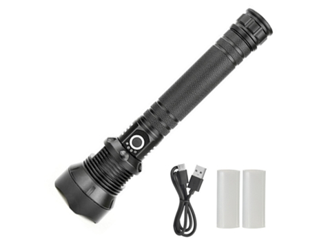 Antorcha LED, 150000 Antorcha LED de alto lumen, IPX7 a prueba de agua y 5 modos, Negro BISBISOUS