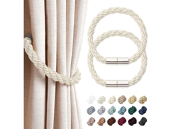Rebe-ataduras De Cortinas Magnéticas Beige, 2 Piezas, Sin Taladrar, Encaje Mano, Soportes Para Ventanas Modernos