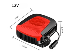 Calentador de coche de 12 V, calentamiento rápido, descongelador de parabrisas delantero (rojo) Cuich