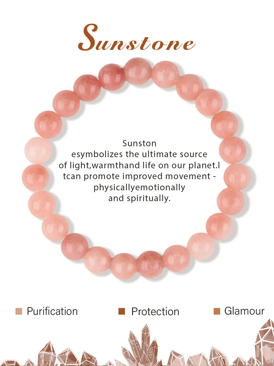 Pulsera de hematita magnética natural, joyería de meditación de chakras MDUG (piedra solar, 19 cm)