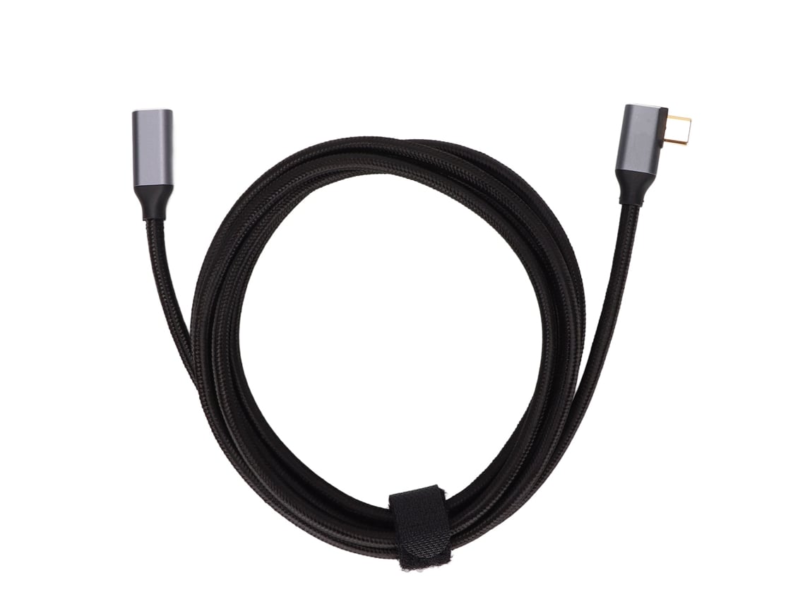 Cable De Extensión Type-c 4k 10gbps De Macho A Hembra En Ángulo Recto 200cm