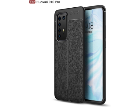 Carcasa Huawei P40 Pro Rugged Leather (Negro)