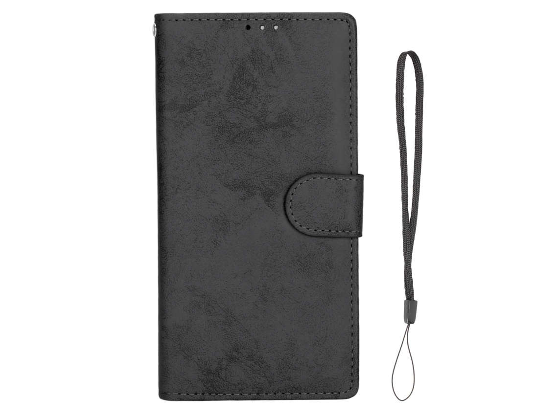 Capa Protetora Carteira 2 Em 1 Flip Magnética Removível Para Galaxy S21 Ultra Preta Pu Tpu