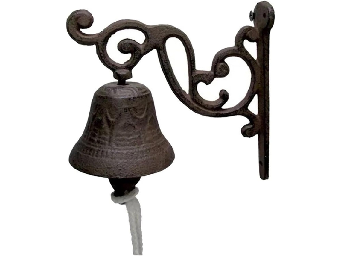 Timbre De Hierro Fundido Para Casa De Campo - Clásico Rústico - Timbre De Mesa Colgante - Soporte De Pared