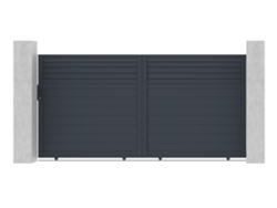 Puerta corredera de aluminio 3,5m carpatia A.180cm