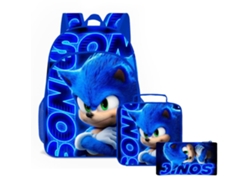 Set De 3 Mochilas Infantiles Con Anime, Bolso De Almuerzo Y Estuche Para Colegio, Viajes Y Regalos
