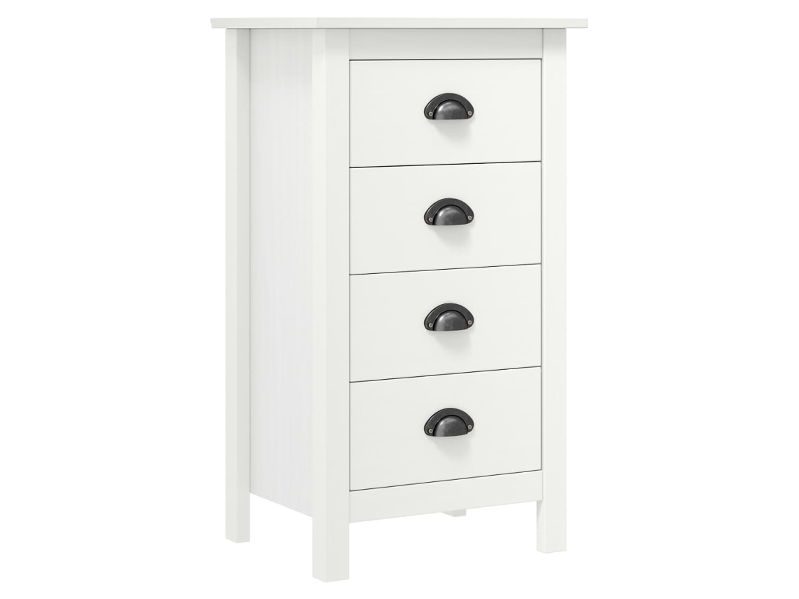 Lovely Home Aparador Hill 46X35X80 Cm Madera de Pino Maciza Blanco