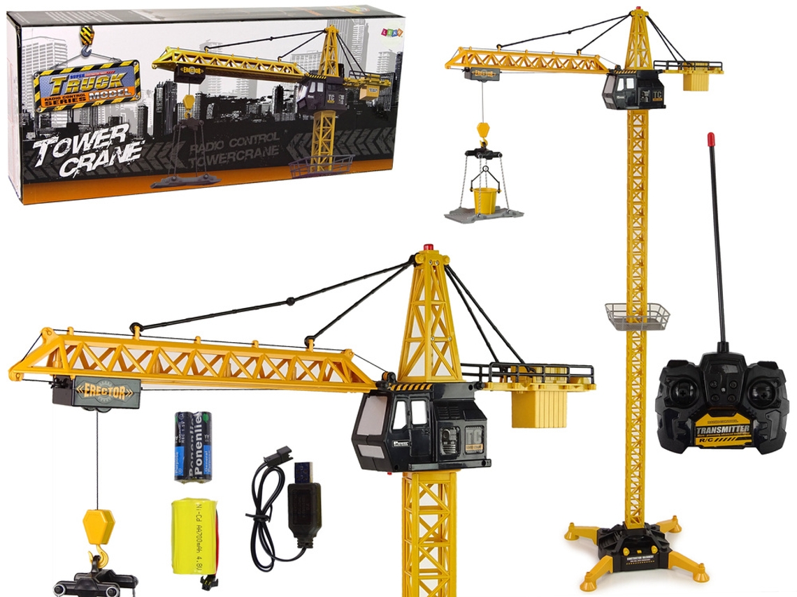 Grúa teledirigida gigante R/C de 183 cm de altura y 2 niveles de trabajo. B.active