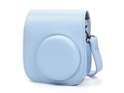 Estuche para cámara instantánea compatible con Fujifilm Instax Mini 12/Mini 11/Mini 9/Mini 8. Bolso de cuero retro con correa para el hombro. Facpoet.