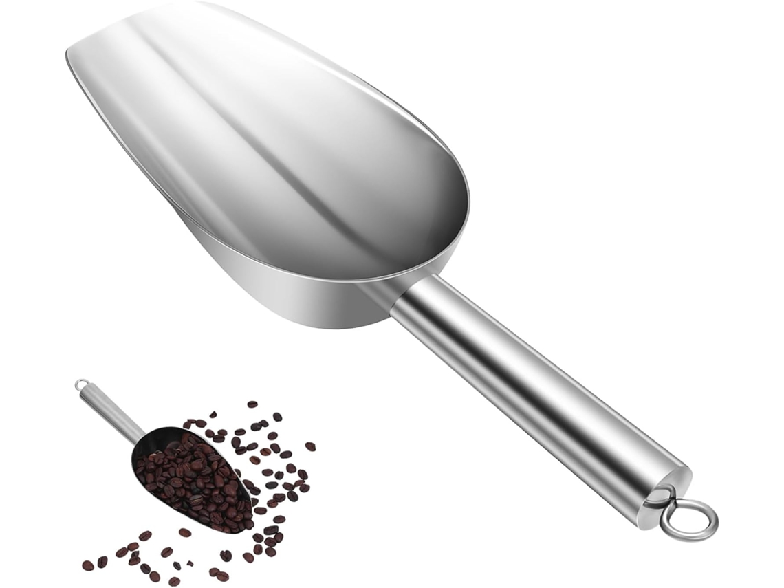 Cuchara Para Comida De Mascotas. La Superficie Y Los Bordes De La Cuchara Para Helado Son Muy Suaves, Por L...