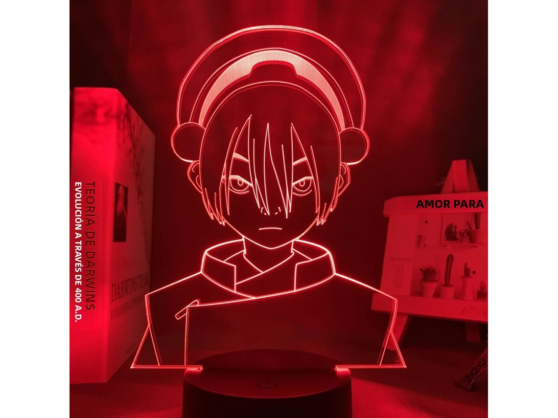(estilo 5) Luz Led 3d Anime Avatar: La Leyenda De Aang