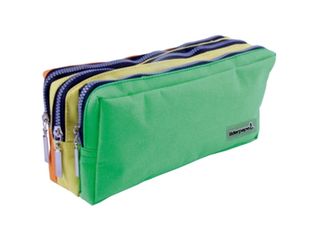 Lederpapel Rectangular Pencil Case School Mochila 3 Pockets Pastel 195X70X80 Mm