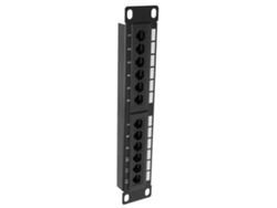 Panel De Conexión Ethernet Cat6 Rj45 Con Carcasa Ignífuga Para Redes De Oficina.