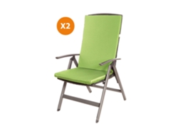 Cojín para silla 2 ud Cojín 110x47x4cm lima cojín para silla de exterior Cojín de asiento con respaldo alto SETGARDEN