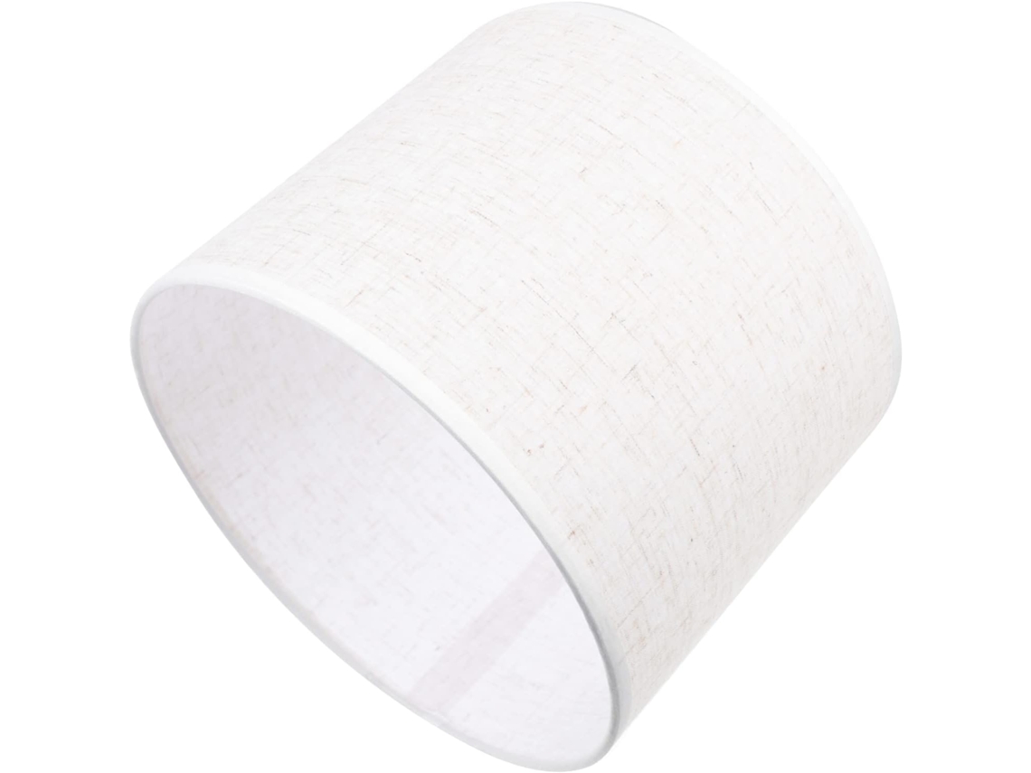 Lámpara Cilíndrica Sencilla De Lino Para Decoración Del Hogar Que Difunde Una Luz Suave Y No Irritante.