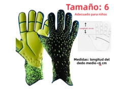 (verde 6cm) Guantes De Portero De Fútbol Profesional, Protección De Látex Engrosado
