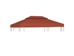 Funda Cenador C/ 2 Camadas 310 G/mâ² 4x3 M Terracota Dkd Home Decor